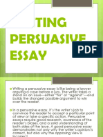 Writing Persuasive Essay