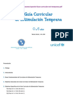 Guía Curricular de Estimulación Temprana Unicef 2004-0-6 Años