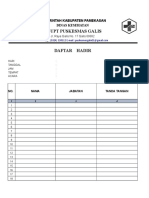 Daftar Hadir Penyuluhan