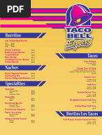 Taco Bell Menu