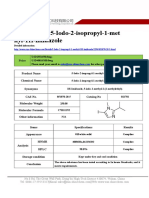 Datasheet of 5 Iodo 2 Isopropyl 1 Methyl 1H Imidazole - CAS 851870-28-5