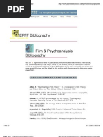 Film & Psychoanalysis Bibliography