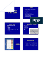 Temperature in The Earth: Outline