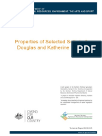 Properties of Selected Soils in The Douglas and Katherine Regions
