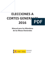 Elecciones A Cortes Generales 2016