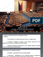 Article Vi Legislative Department