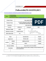 Datasheet of Palbociclib (PD-0332991) HCL - CAS 827022-32-2