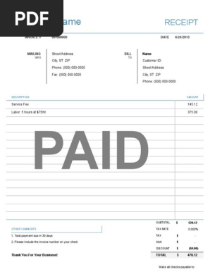 Simple Receipt