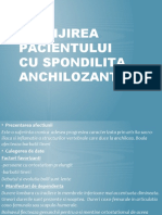 Ingrijirea Pacientului Cu Spondilita Anchilozanta