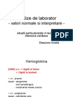 Analize de Laborator Valori Normale Si Interpretare