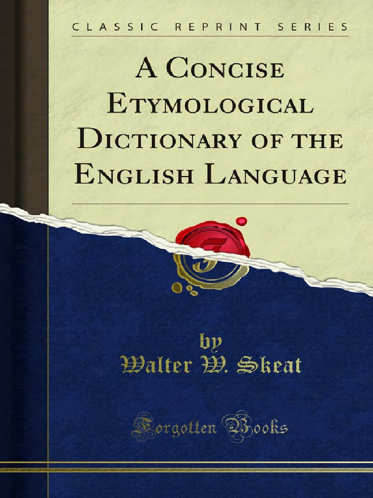 A Concise Etymological Dictionary Of The English Language Pdf Grammatical Gender Dictionary