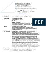 CC UG General Entry Level Resume Sample PDF