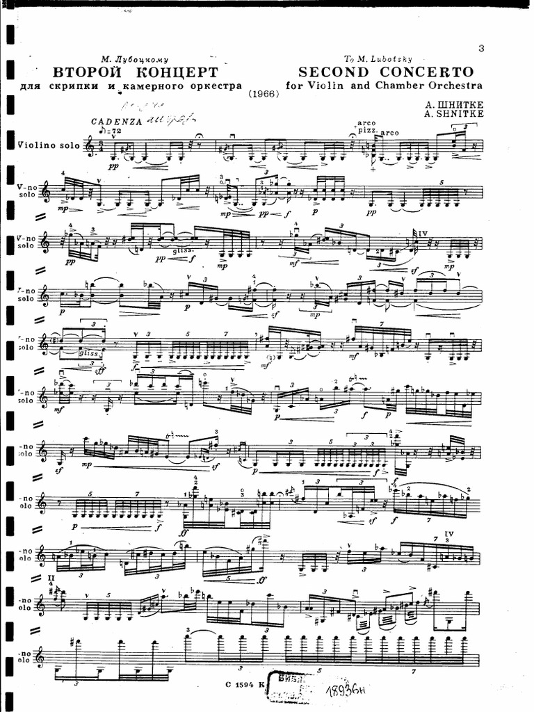 Schnittke Violin Concerto No. 2 PDF