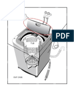 Lavadora LG-WF T1292TP Top Cover