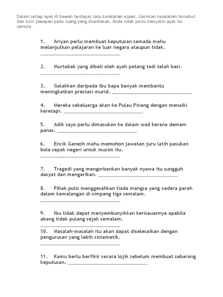 Latihan Bahasa Melayu Tingkatan 2 Jawapan Pdf