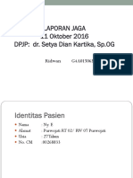 Lapjag Ridwan 11 Oktober 2016 (PEB, Solusio Plasenta, Atonia Uteri)