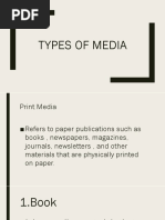 Leson 4 TYPES of Media