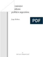 Peronismo y Cultura Politica Ar - Bolivar Jorge