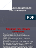 Kenapa Muncul Ekonomi Islam