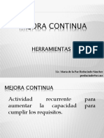 Mejoramiento Continuo Herramientas