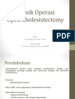 Open Cholesistectomy