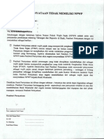 Surat Pernyataan Tidak Punya NPWP PDF