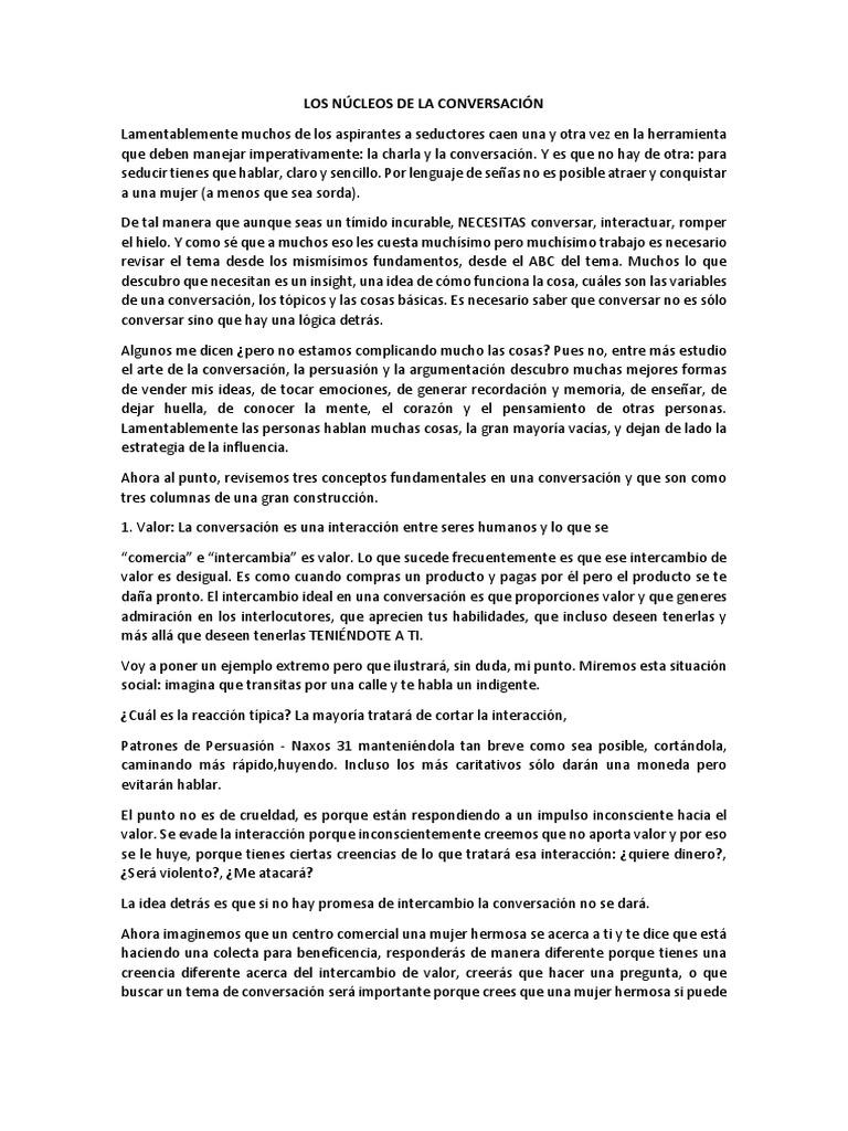 Arte de la Conversación y Persuasión | PDF | Persuasión | Las emociones