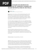 Artigo - Situação Dos Resíduos de Exumação