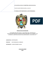 Trabajo de Investigación de Abandono de Micronutrientes en Menores de 03 Años