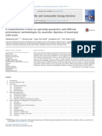 A Comprehensive Review On Operating Parameters and Different Pretreatment Methodologies For Anaerobic Digestion of Municipal Solid Waste