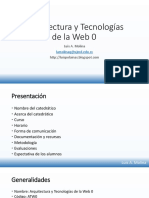 Arquitectura y Tecnologias Web 0-Generalidades