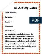 Physical Activity Index: Using Computer Intensity