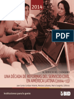 Al Servicio Del Ciudadano Una Decada de Reformas Del Servicio Civil en - America Latina PDF
