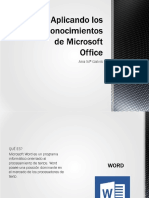Aplicando Los Conocimientos de Microsoft Office