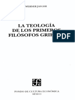 Jaeger - La Teología de Los Primeros Filósofos Griegos - La Teología de Los Naturalistas Milesios