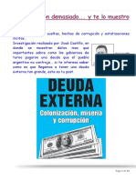 Deuda Externa-Colonizacion, Miseria y Corrupcion