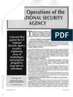Covert Operations of the U.S. National Security Agency