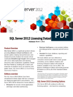 SQL Server 2012 Licensing Datasheet & FAQ: Product Overview