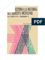 Introducción a La Historia Del Derecho Mexicano - Guillermo Floris Margadant