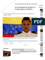 Alférez de Navío Se Declaró en Rebeldía Contra Nicolás Maduro