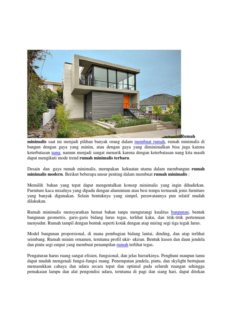 Bentuk Ruangan Rumah Minimalis Modern 2020 Rumah Minimalis Modern
