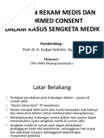 Peranan Rekam Medis dan Informed Consent dalam Sengketa Medik