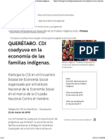 2016 Participa CDI Encuentro Estatal de Economía Social CRUZADA NACIONAL Contra El HAMBRE