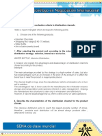 Evidencia 11 Exercise Selection Criteria in Distribution Channels