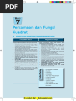 Download Bab 7 Persamaan Dan Fungsi Kuadrat by QichenkSlathems SN356405120 doc pdf