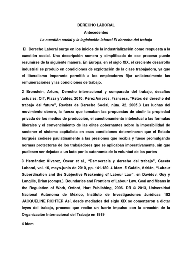 Derecho Laboral Jurisprudencia Fuentes del derecho