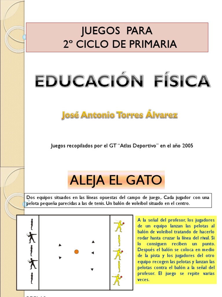 Tendero Específico científico Fichero de Juegos para Segundo Ciclo | PDF | Vóleibol | Pelota