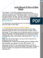 Things to Do on the Blessed 10 Days of Dhul Hijjah