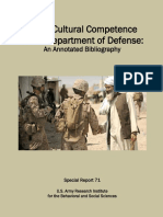 Cross-Cultural Competence n the Department of Defense an Annotated Bibliography