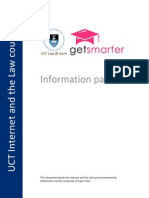 UCT Internet and the Law Course - Information Pack